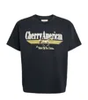 Cherry Los Angeles Cotton Logo Print Coast To Coast T-shirt In Black