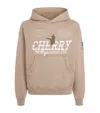 Cherry Los Angeles Cotton Logo Print Hollywood Hoodie In Brown