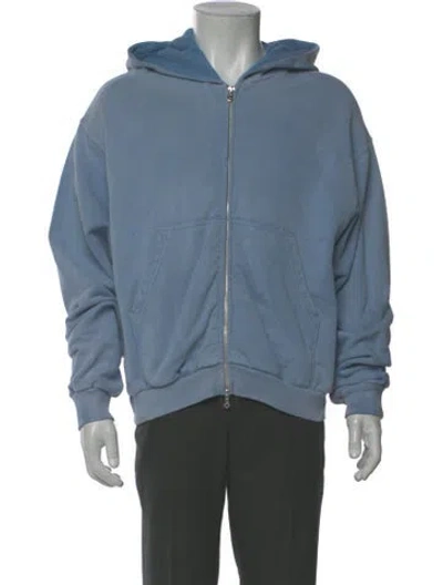 Pre-owned Cherry Los Angeles Crew Neck Long Sleeve Hoodie In Blue