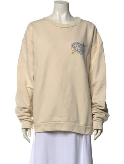 Pre-owned Cherry Los Angeles Crew Neck Long Sleeve Sweatshirt In Neutral