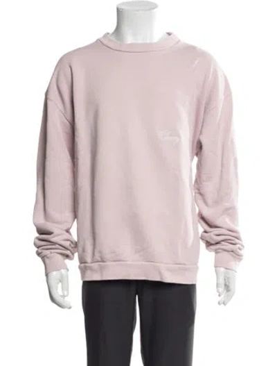 Pre-owned Cherry Los Angeles Crew Neck Long Sleeve Sweatshirt In Pink