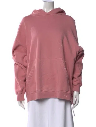 Pre-owned Cherry Los Angeles Crew Neck Long Sleeve Top In Pink