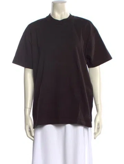 Pre-owned Cherry Los Angeles Crew Neck Short Sleeve T-shirt In Brown