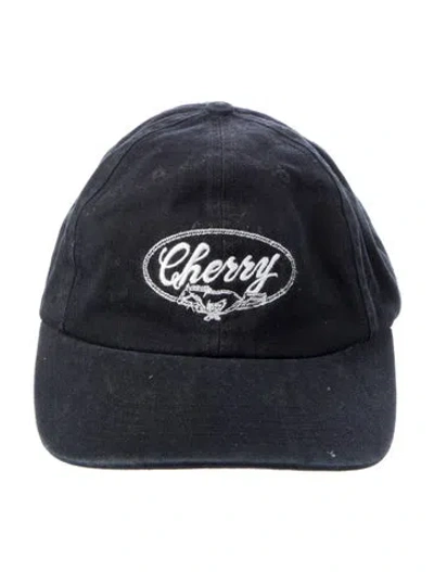 Pre-owned Cherry Los Angeles Embroidered Baseball Hat In Black