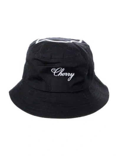 Pre-owned Cherry Los Angeles Embroidered Bucket Hat In Black