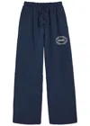 Cherry Los Angeles Embroidered Navajo Straight-leg Sweatpants In Blue