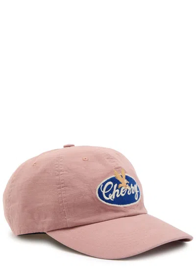 Cherry Los Angeles Golden Eagle 6 Panel Appliquéd Cotton Cap In Pink