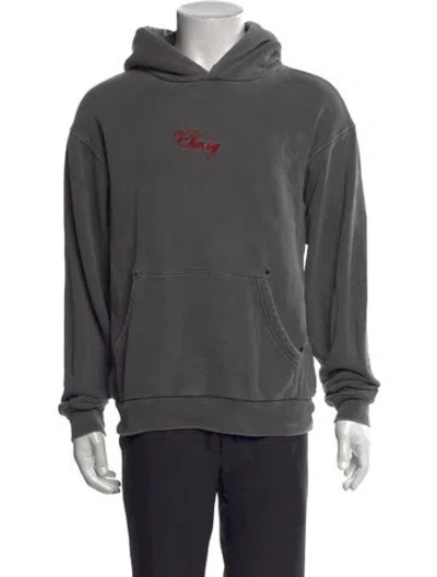 Pre-owned Cherry Los Angeles Graphic Print Crew Neck Hoodie In Gray