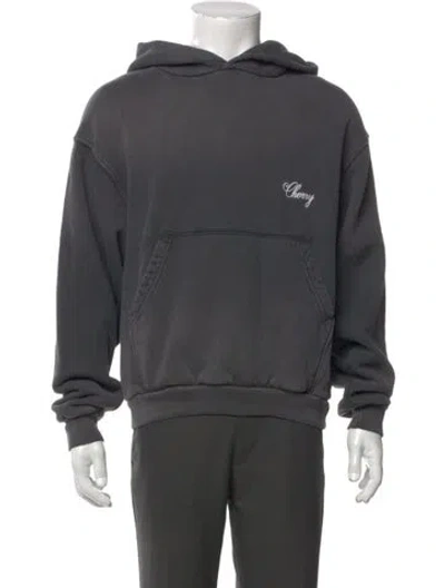 Pre-owned Cherry Los Angeles Graphic Print Crew Neck Hoodie In Gray