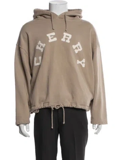 Pre-owned Cherry Los Angeles Graphic Print Crew Neck Hoodie In Neutral