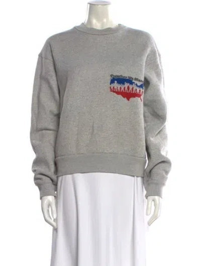 Pre-owned Cherry Los Angeles Graphic Print Crew Neck Sweatshirt In Gray