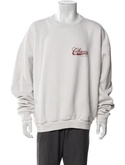 Pre-owned Cherry Los Angeles Graphic Print Crew Neck Sweatshirt In Neutral