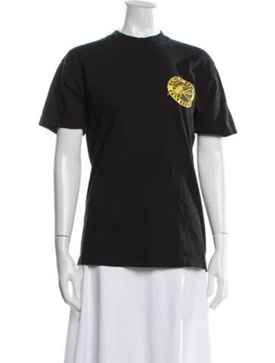 Pre-owned Cherry Los Angeles Graphic Print Crew Neck T-shirt In Black