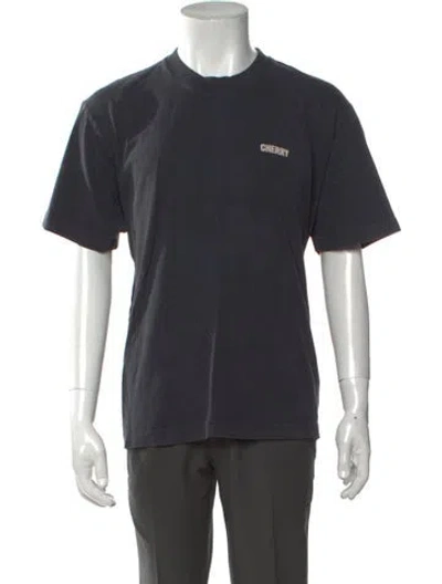 Pre-owned Cherry Los Angeles Graphic Print Crew Neck T-shirt In Black