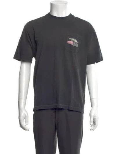 Pre-owned Cherry Los Angeles Graphic Print Crew Neck T-shirt In Gray