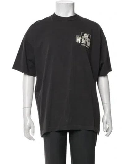 Pre-owned Cherry Los Angeles Graphic Print Crew Neck T-shirt In Grey