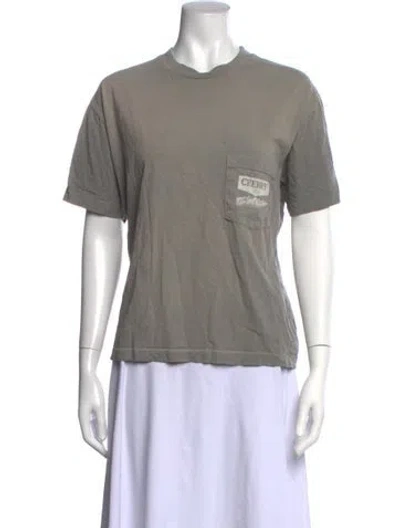 Pre-owned Cherry Los Angeles Graphic Print Crew Neck T-shirt In Grey