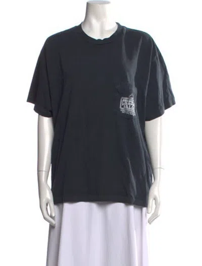 Pre-owned Cherry Los Angeles Graphic Print Crew Neck T-shirt In Grey