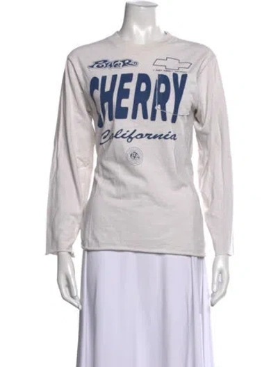 Pre-owned Cherry Los Angeles Graphic Print Crew Neck T-shirt In Multicolor