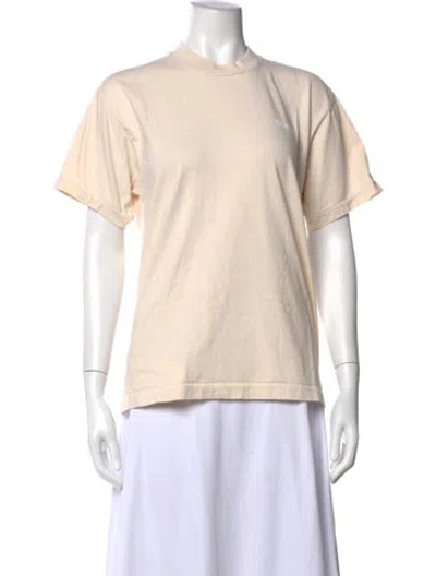 Pre-owned Cherry Los Angeles Graphic Print Crew Neck T-shirt In Neutral