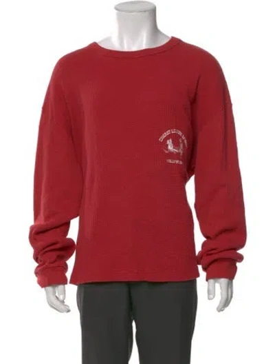 Pre-owned Cherry Los Angeles Graphic Print Crew Neck T-shirt In Red