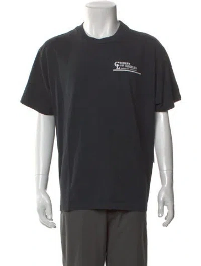 Pre-owned Cherry Los Angeles Graphic Print Crew Neck T-shirt W/ Tags In Black