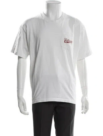 Pre-owned Cherry Los Angeles Graphic Print Crew Neck T-shirt In White