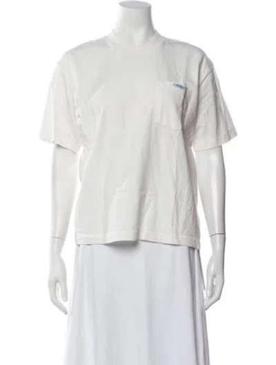 Pre-owned Cherry Los Angeles Graphic Print Crew Neck T-shirt In White