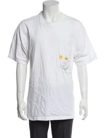 Pre-owned Cherry Los Angeles Graphic Print Short Sleeve Shirt In White