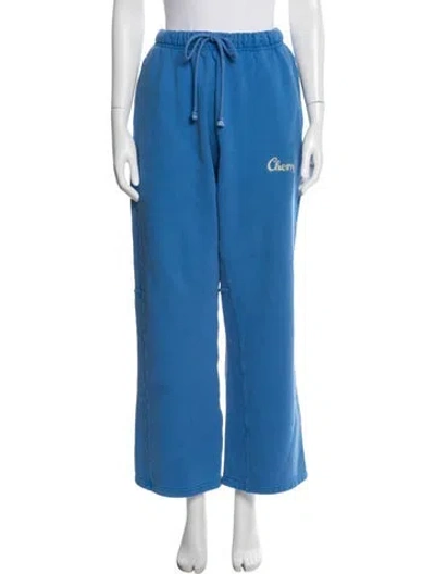 Pre-owned Cherry Los Angeles Graphic Print Sweatpants In Blue