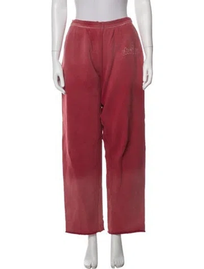 Pre-owned Cherry Los Angeles Graphic Print Sweatpants In Pink
