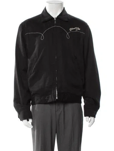 Pre-owned Cherry Los Angeles Graphic Print Windbreaker In Black