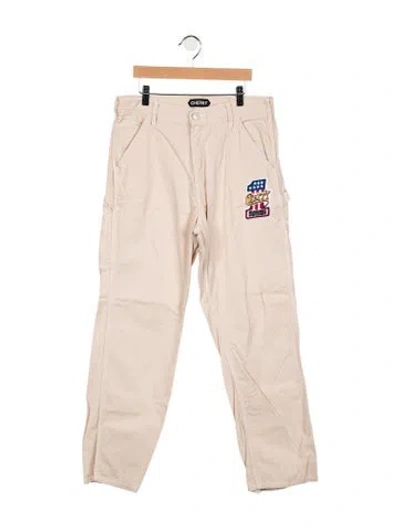 Pre-owned Cherry Los Angeles High-rise Straight Leg Jeans In Neutral