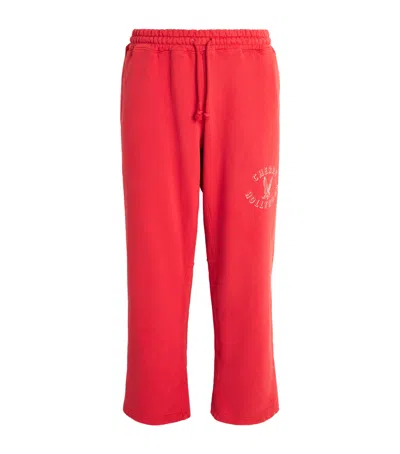Cherry Los Angeles Hollywood Parachute Straight Sweatpants In Red
