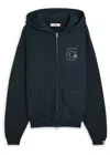 Cherry Los Angeles Logo-embroidered Hooded Cotton Sweatshirt In Green