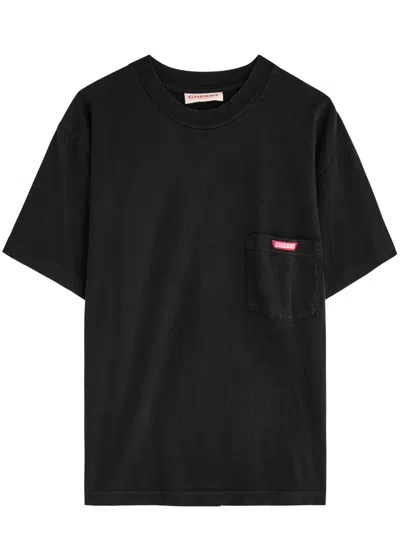 Cherry Los Angeles Logo-print Cotton T-shirt In Black