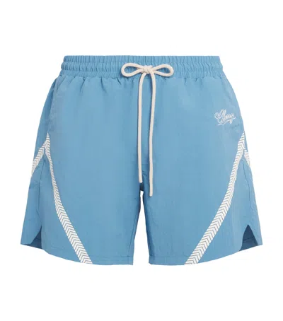 Cherry Los Angeles Logo Running Shorts In Blue