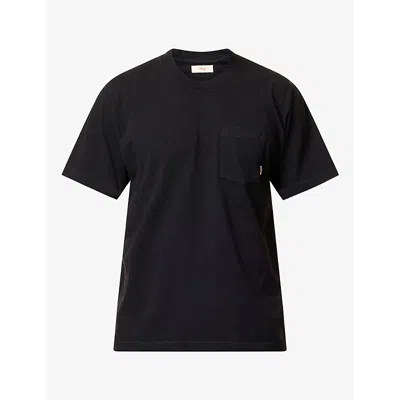 Cherry Los Angeles Mens Coast Brand-print Cotton T-shirt Black Xl