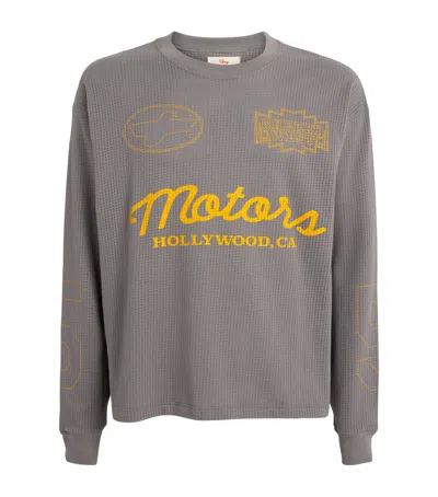 Cherry Los Angeles Mesh Long-sleeve Motors T-shirt In Gray