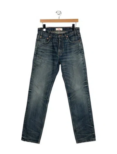 Pre-owned Cherry Los Angeles Mid-rise Straight Leg Jeans In Blue