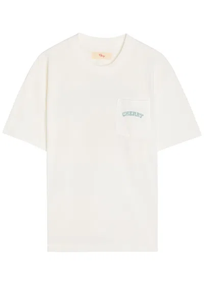 Cherry Los Angeles Palamino Printed Cotton T-shirt In Neutral