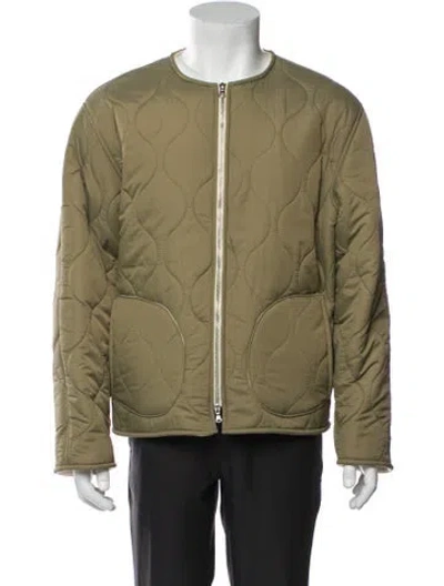 Pre-owned Cherry Los Angeles Puffer Coat In Green