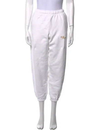 Pre-owned Cherry Los Angeles Straight Leg Pants In White