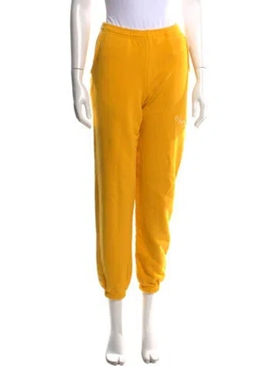Pre-owned Cherry Los Angeles Straight Leg Pants In Yellow