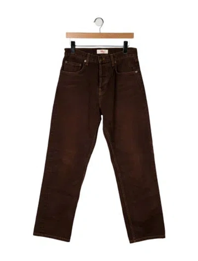 Pre-owned Cherry Los Angeles Straight-leg Jeans In Brown
