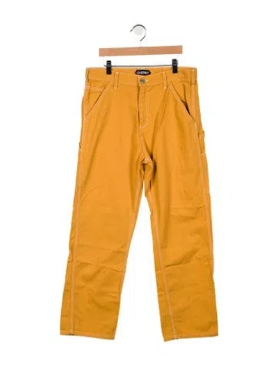 Pre-owned Cherry Los Angeles Straight-leg Jeans In Yellow