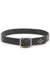 Cherry Los Angeles Studded Leather Belt