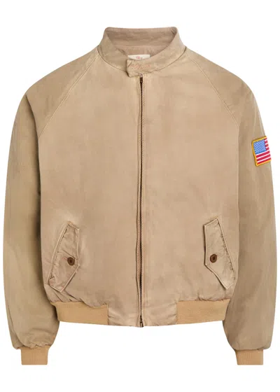 Cherry Los Angeles Sun Faded Championship Padded Cotton Jacket In Neutral