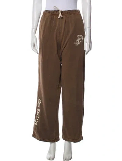 Pre-owned Cherry Los Angeles Sweatpants In Brown