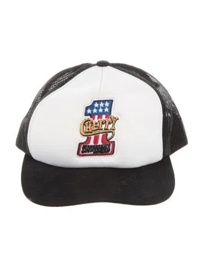 Pre-owned Cherry Los Angeles Trucker Hat In Black/white